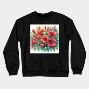 Hibiscus Flower Crewneck Sweatshirt